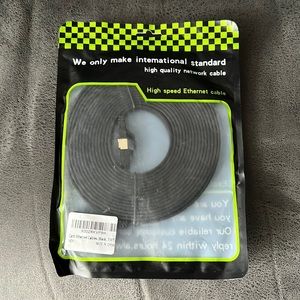 Black 15ft High Speed Ethernet Cable